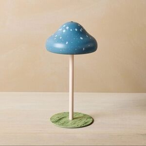 NWT John Derian For Target | BLUE Mushroom Table Lamp Light 10.5” Decor